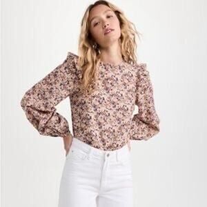 Cami NYC Georgine Long Sleeve Paisley Top Women's Size Small